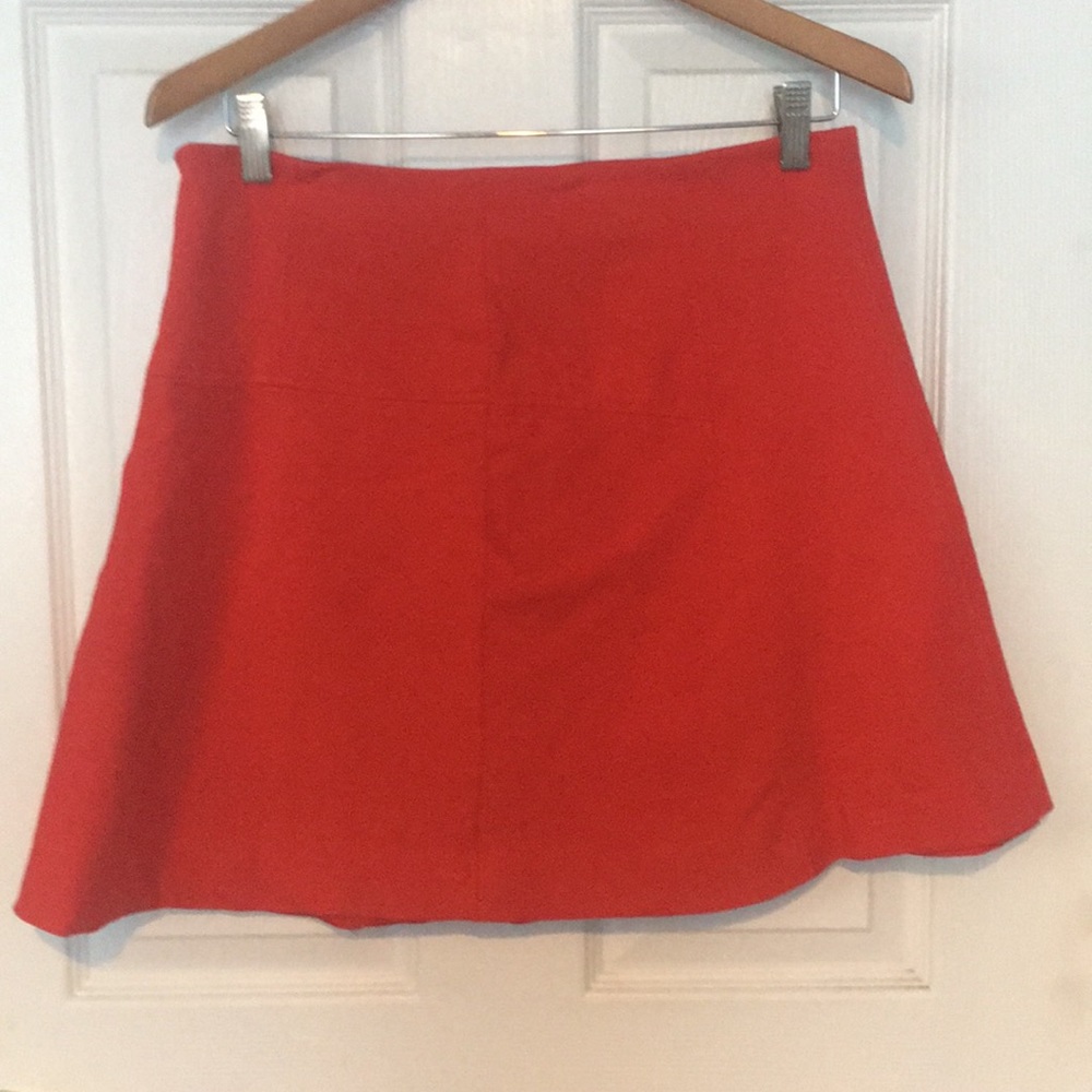 LOFT Burnt orange above knee skirt